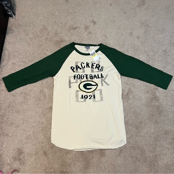Junk Food Green Bay Packers Oversized Top NWT - Picture 1 of 8